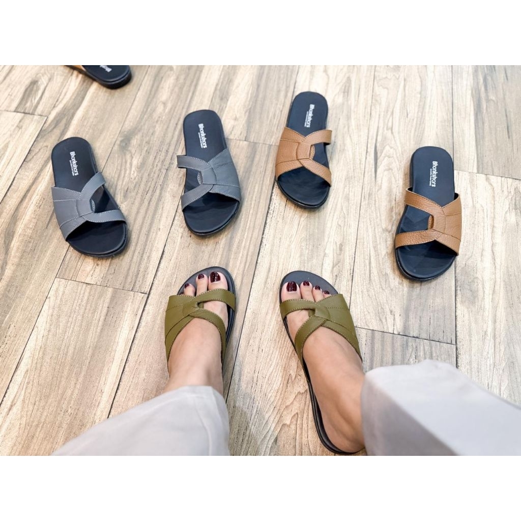 Sandal Wanita Kulit Papirut Bhonkshors Hawe BK