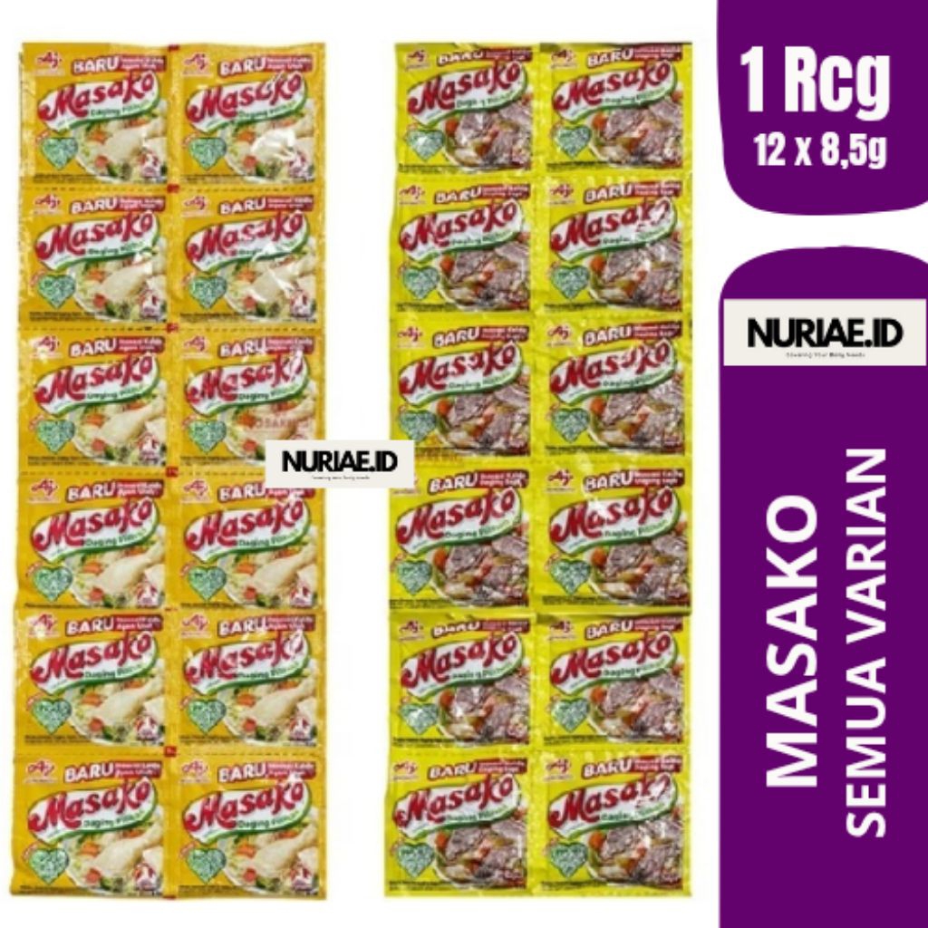 

Masako Penyedap Rasa 1 Renceng (8,5g) - TERSEDIA SEMUA VARIANT