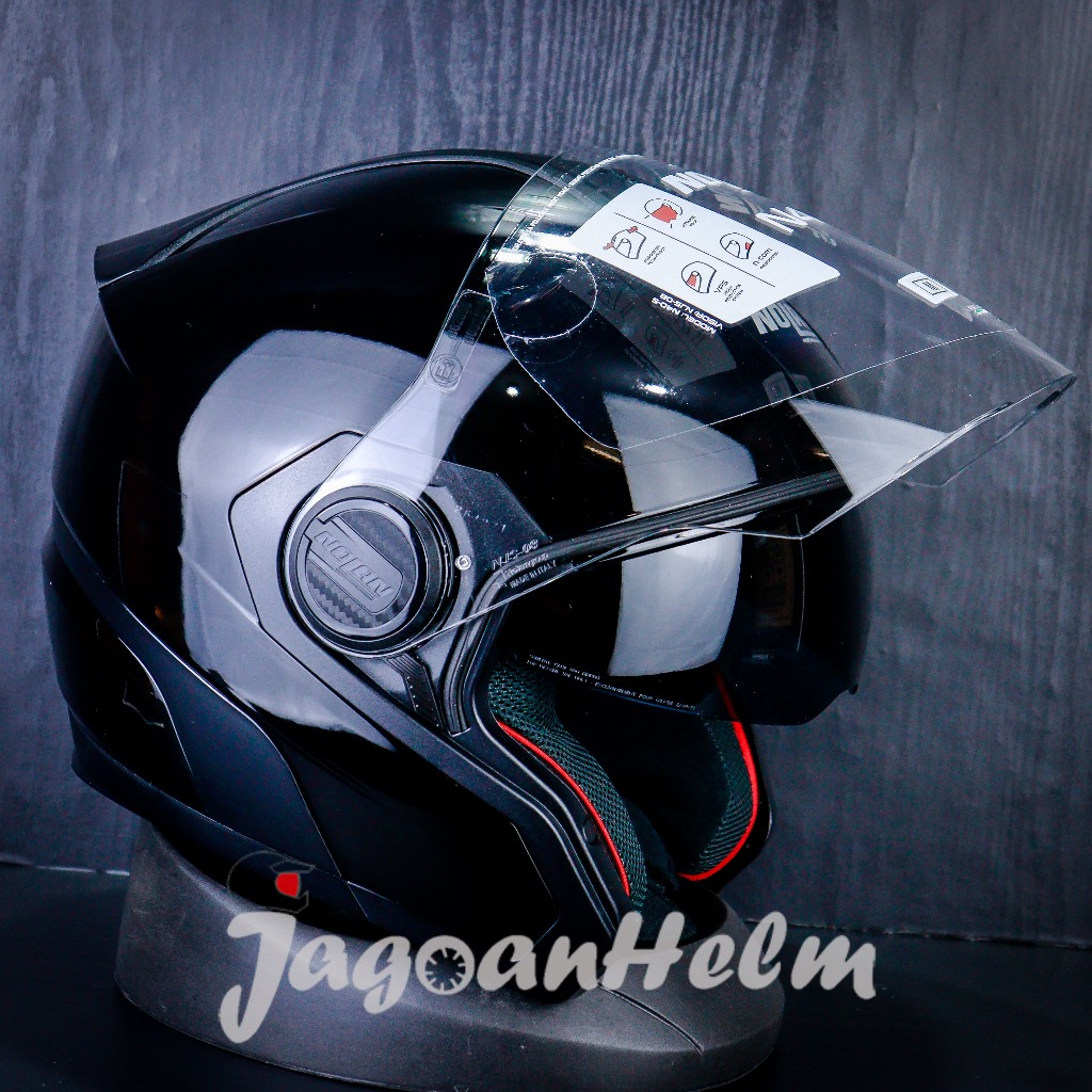 NOLAN HELM N405 CLASSICO 301 | BLACK GLOSSY | N-405 DOUBLE VISOR