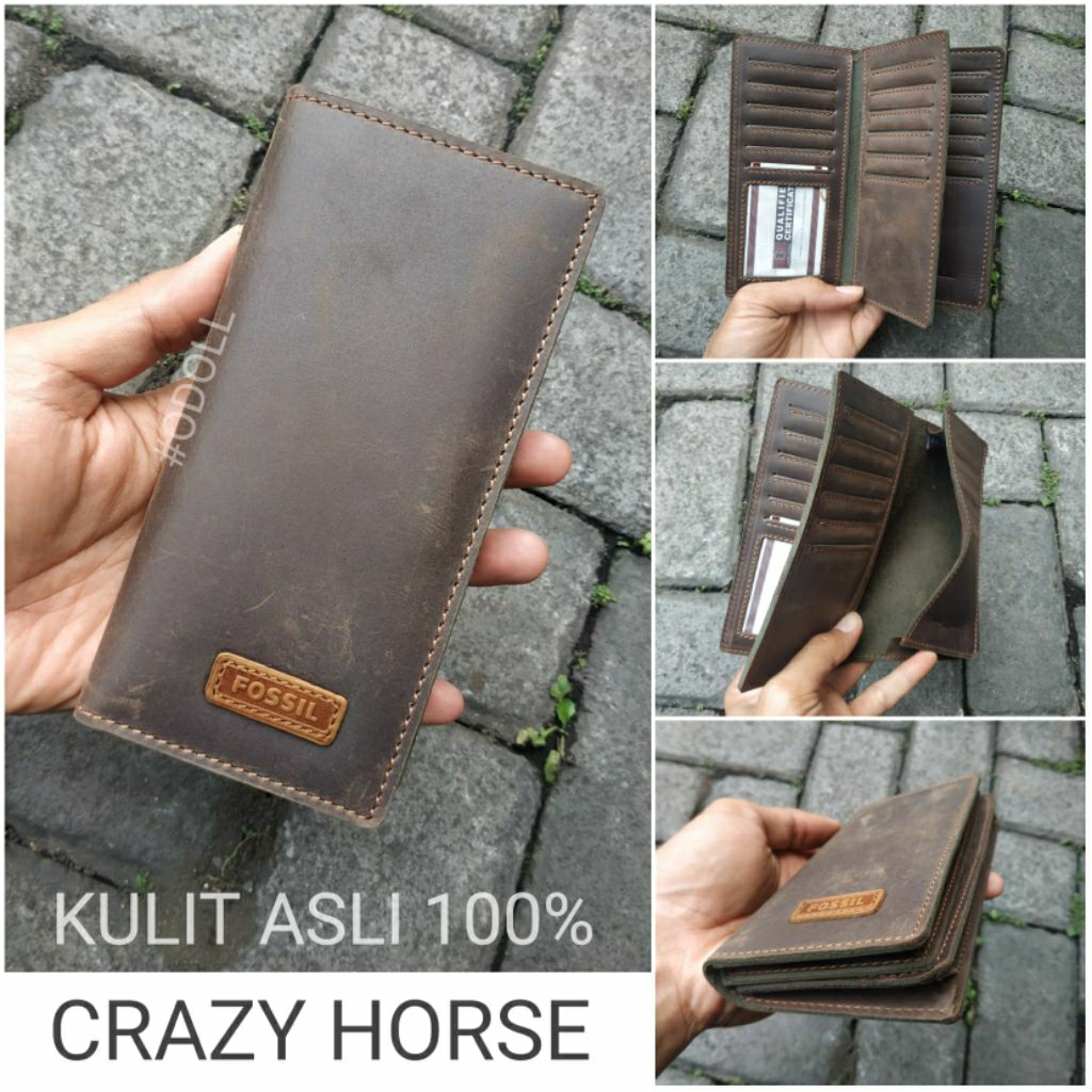 Dompet Kulit Pria Panjang | Dompet Keren Kulit Asli Cowok