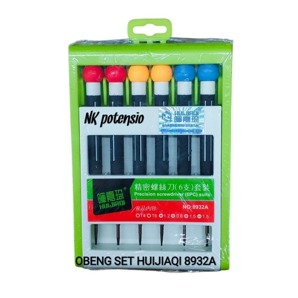 OBENG HP SET HUIJIAQI 9832A OBENG BINTANG PLUS MINUS