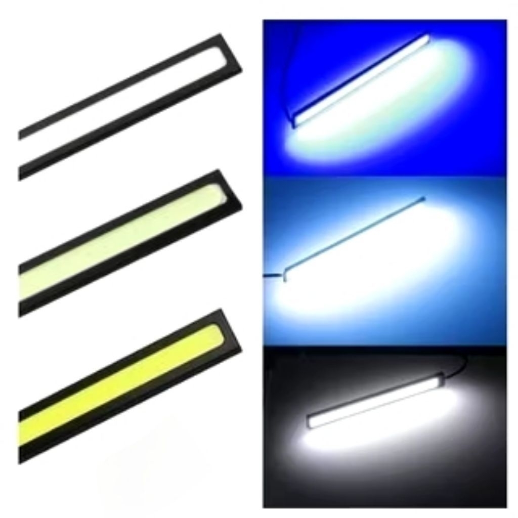 Lampu DRL LED Plasma COB 17 cm Motor Mobil