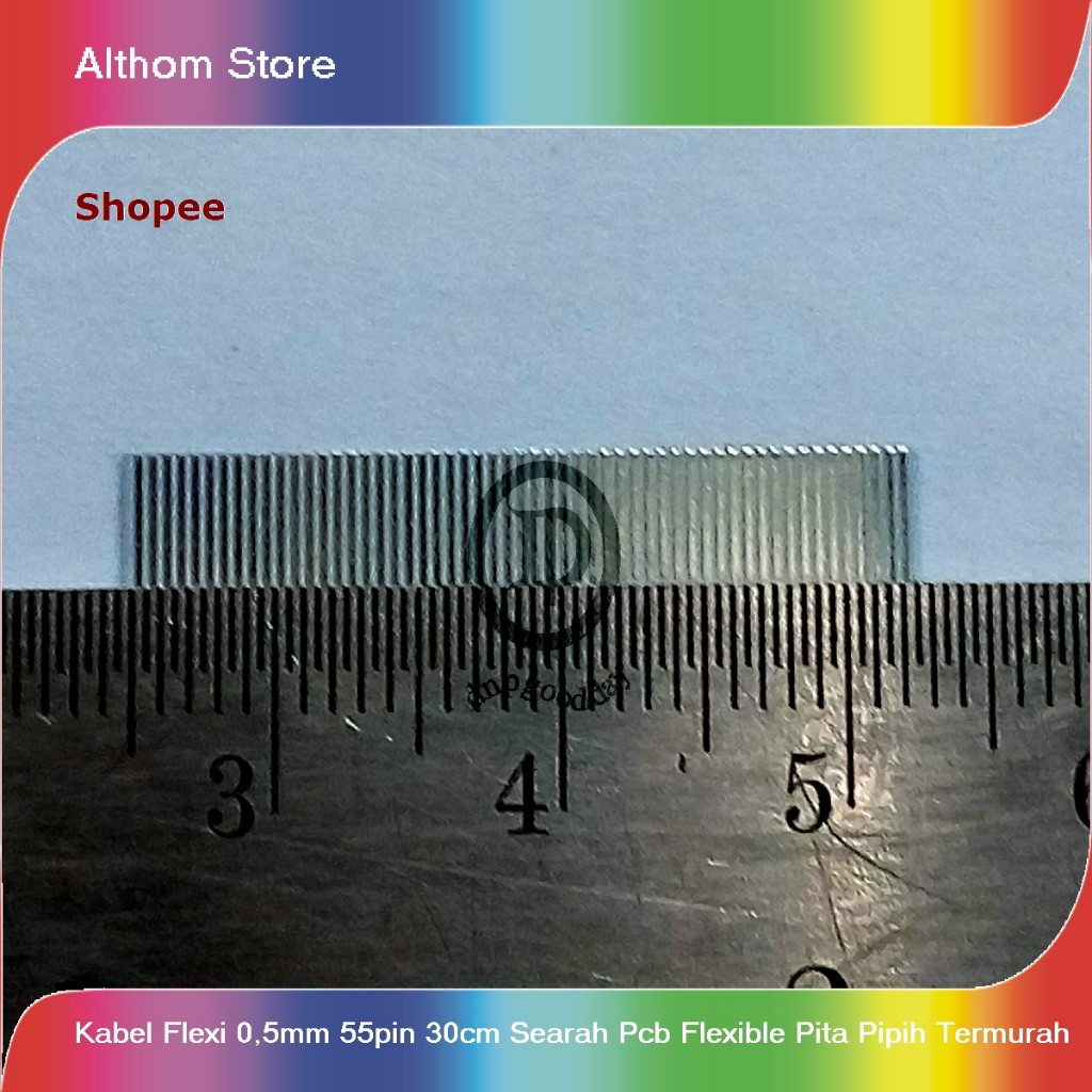 kabel flexi 0,5mm 55pin 30cm searah pcb flexible pita pipih termurah