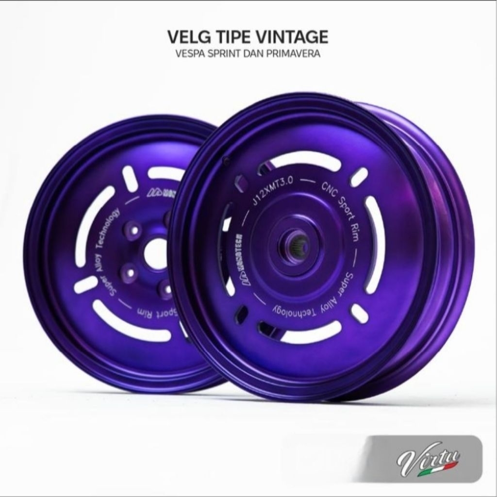 Velg 12 Inch Tipe Vintage VIRTU Color Vespa Sprint Primavera