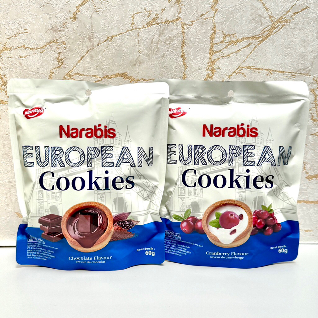 

Naraya Narabis European Cookies Cranberry Chocolate Bisku