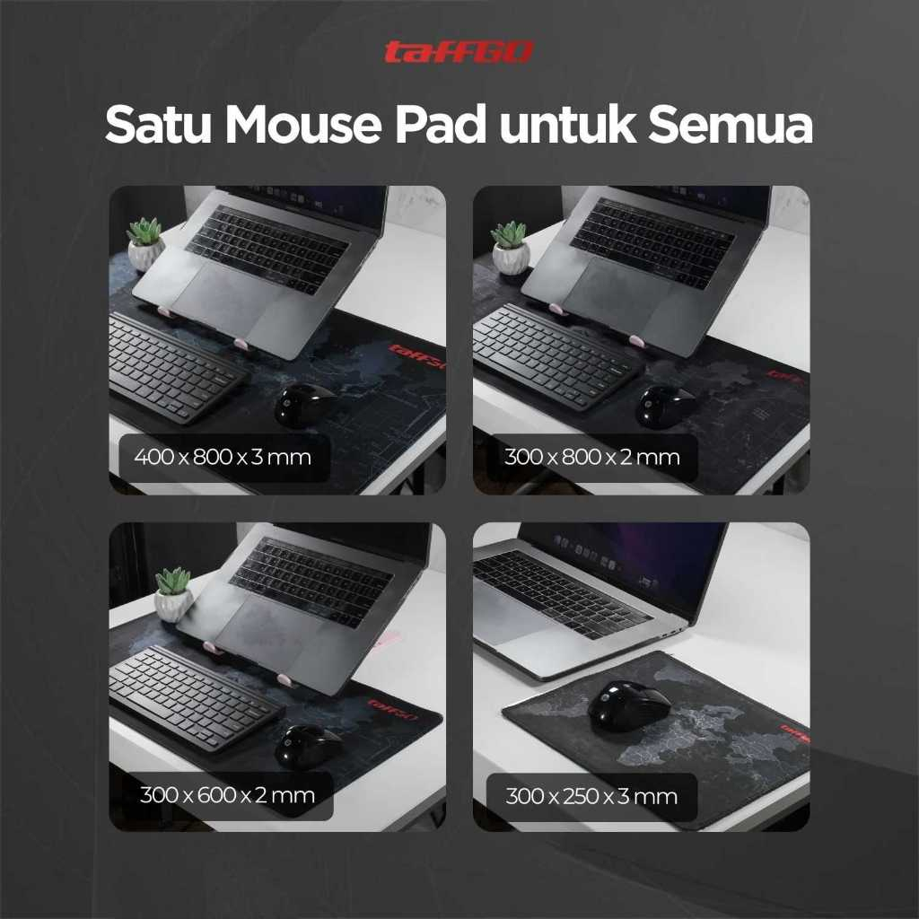 Gaming Mouse Pad XL Desk Mat Motif Peta Dunia / Mousepad Besar Jumbo