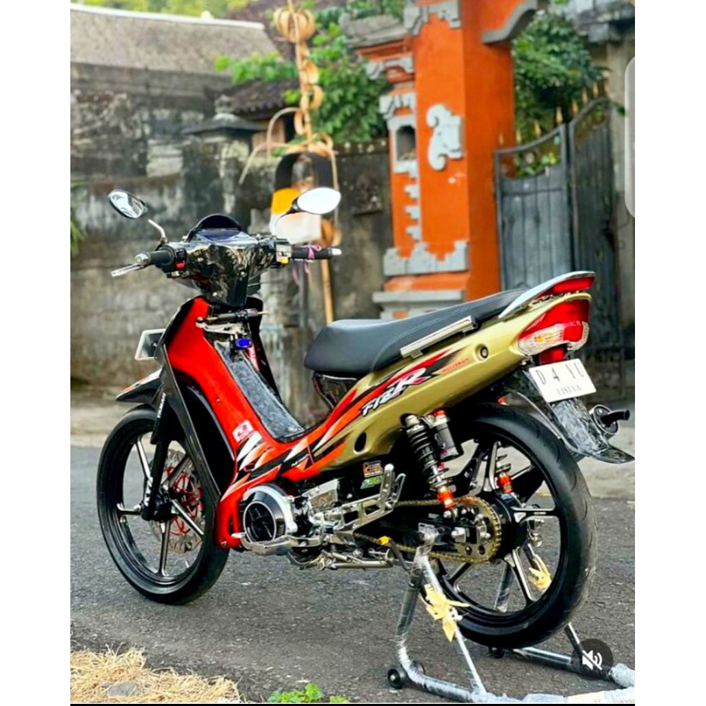 Striping Lis Sticker Standar Ori Yamaha FIZ R MILENIUM Orange I Striping Lis Stiker Fizr Fiz R FizR 