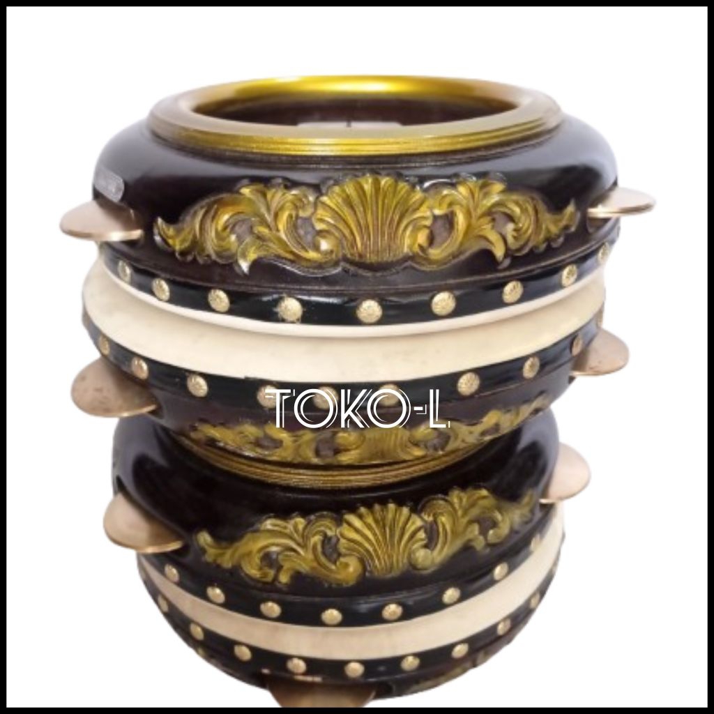 Hadroh Ukir Jepara Isi 4pcs Bonus Tas