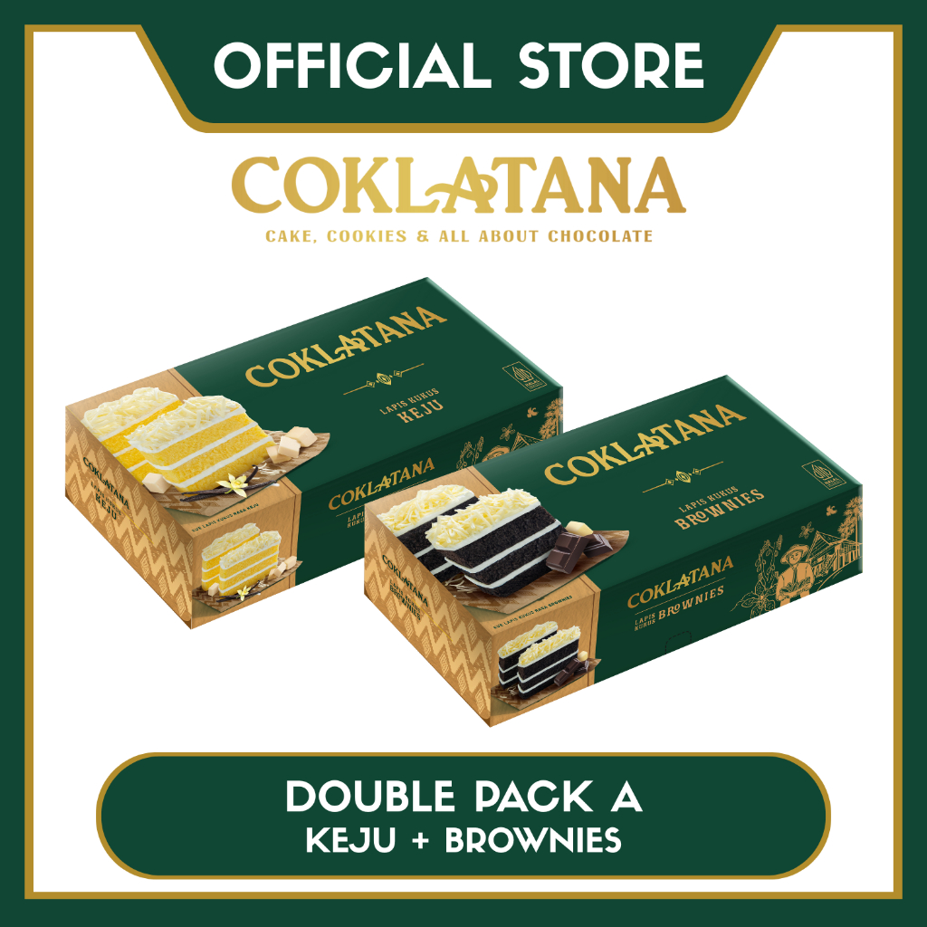 

COKLATANA DOUBLE PACK A (LAPIS KUKUS KEJU + BROWNIES)