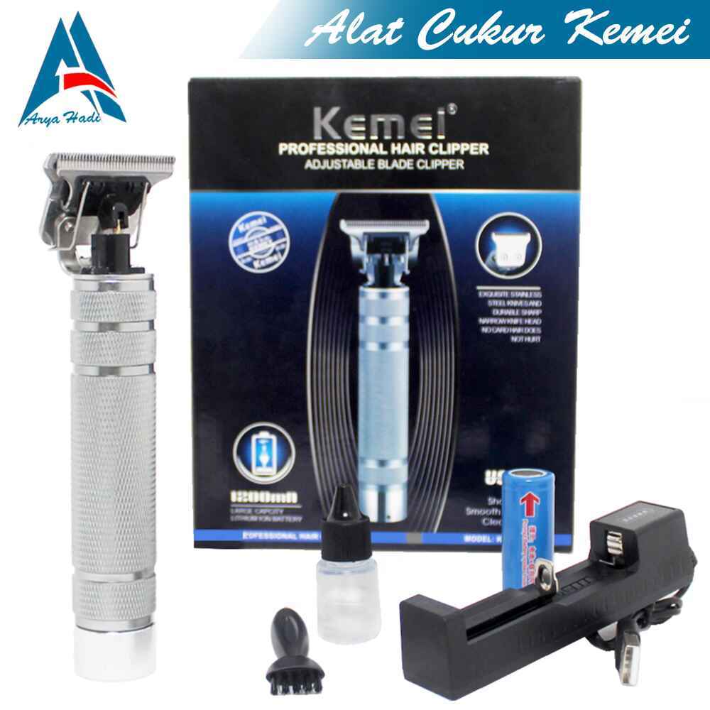 Mesin Cukur Rambut Kemei KM-1974-B Cordless Rechargeable Original Hair Clipper Kemei KM-1974-B