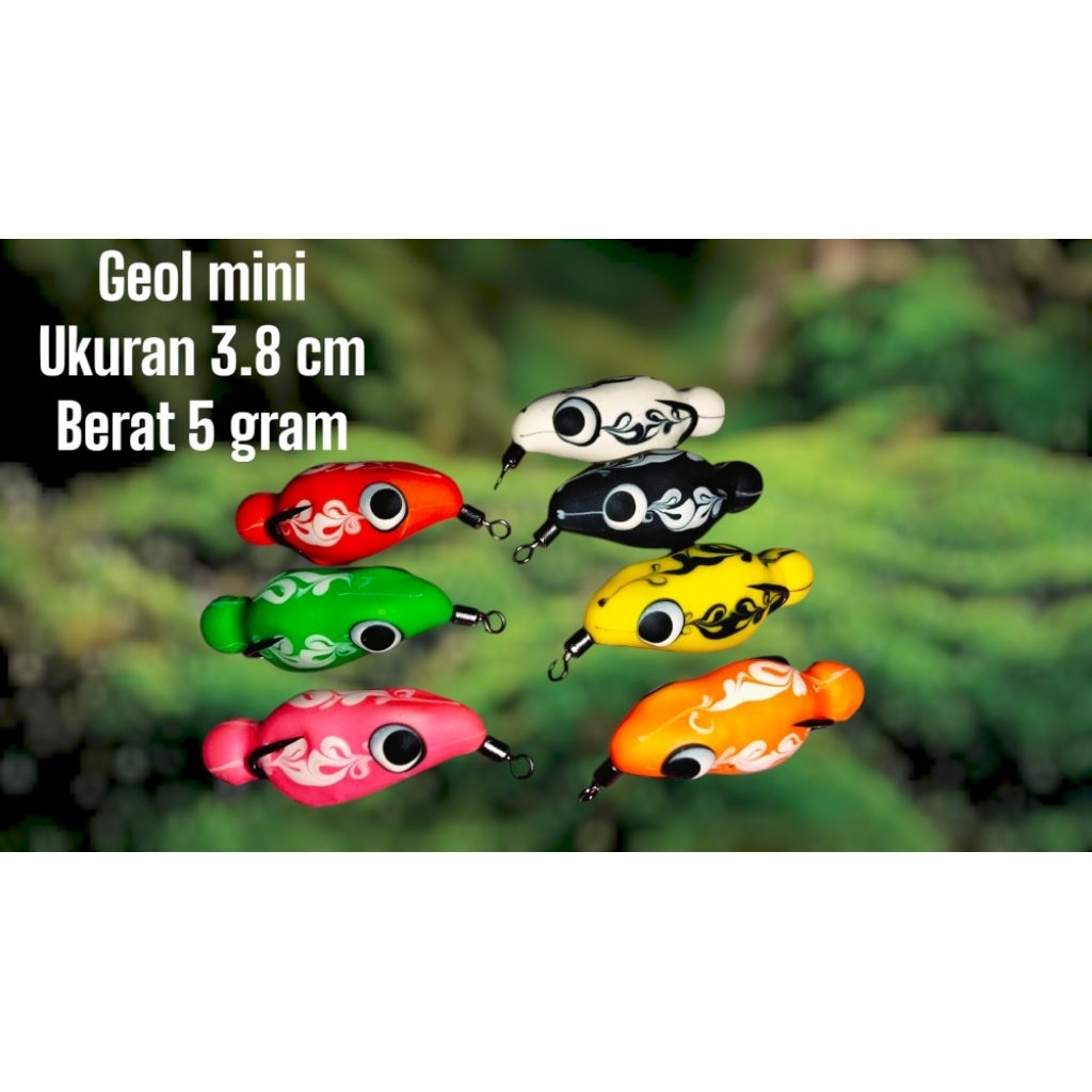 Soft frog geol mini 3.5 cm r7 lure