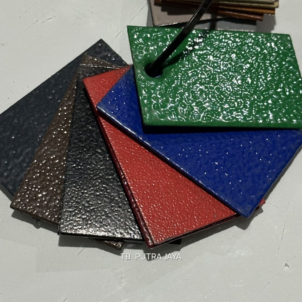Cat Powder Coating STERLING Bubuk Powder Coating Warna Merah Biru Hijau Abu Putih Hitam Krem Lengkap