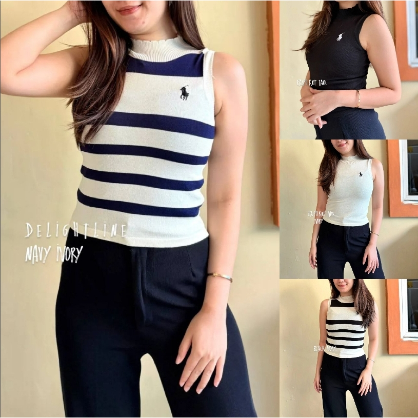 DELIGHTLINE IMPORT - RALPH KNIT TANK TOP RAJUT