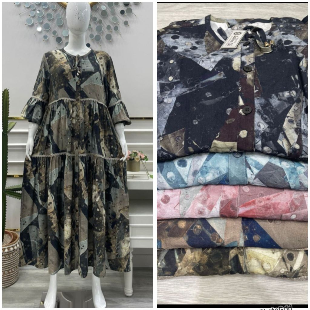 MIDI dress salvina krespo motif abstark