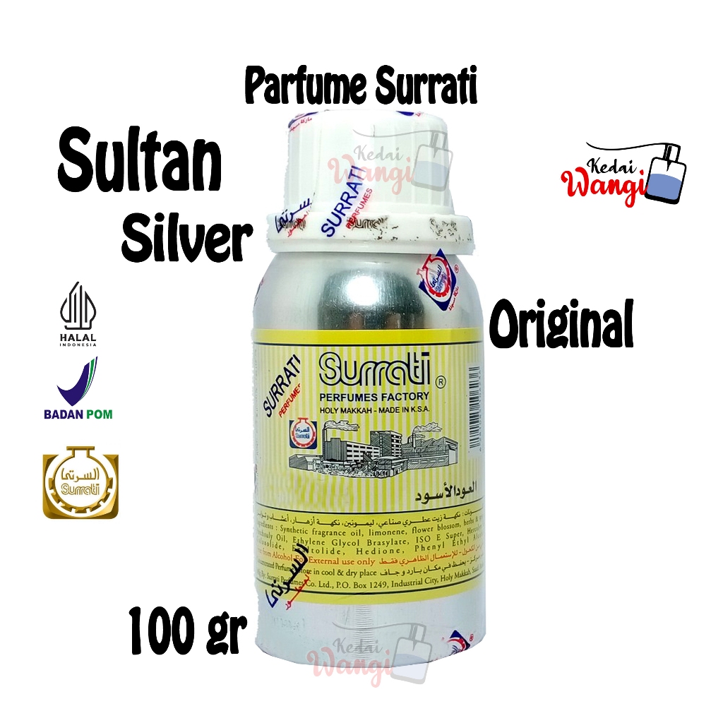Parfum SULTAN SILVER 100gr l Parfum Surrati l Surrrati Parfumes l Bibit minyak wangi