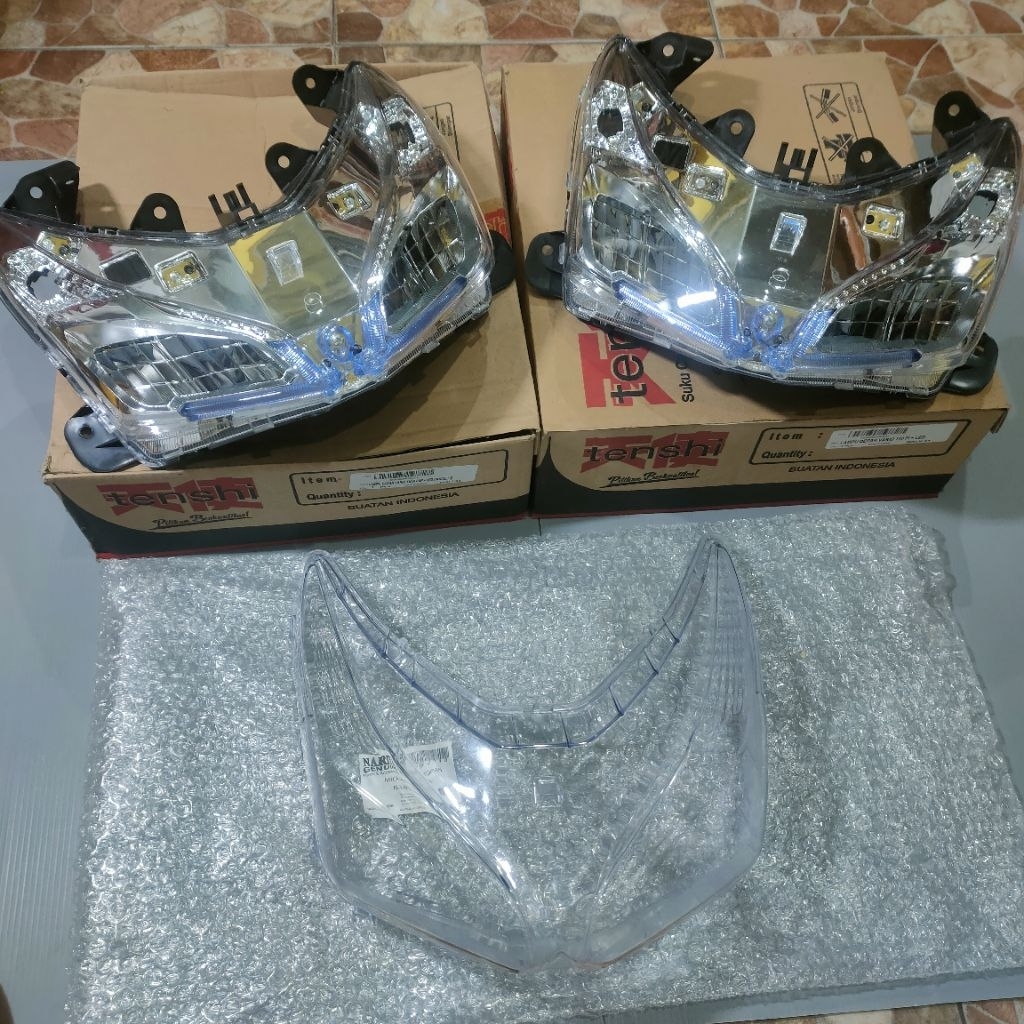 Lampu Depan Vario 110 Fi Reflektor Set Led Mika Kaca Lampu Depan Vario 110 Fi 110 FI ESP