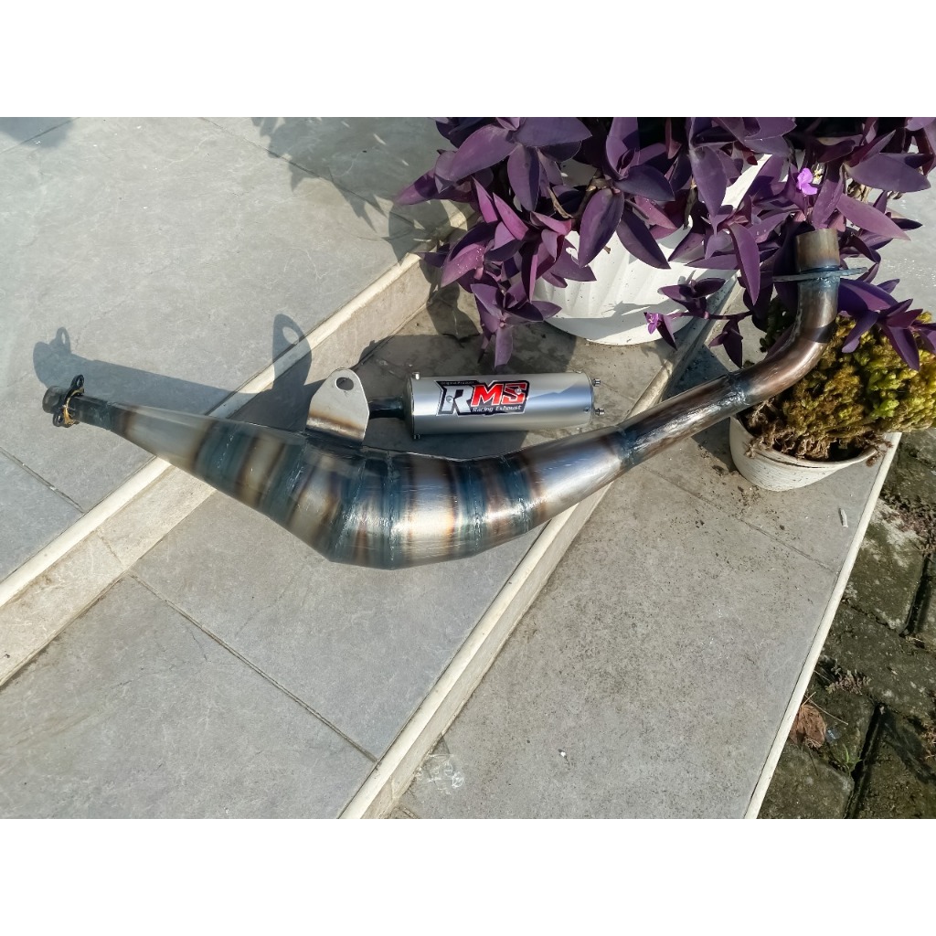 Knalpot Racing Bravo Rc 100 Rc 80 Garing Kemrincing Racing Exhaust