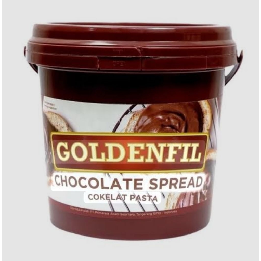 

Goldenfil Chocholate Spread 1 Kg - Selai Manis Rasa Coklat