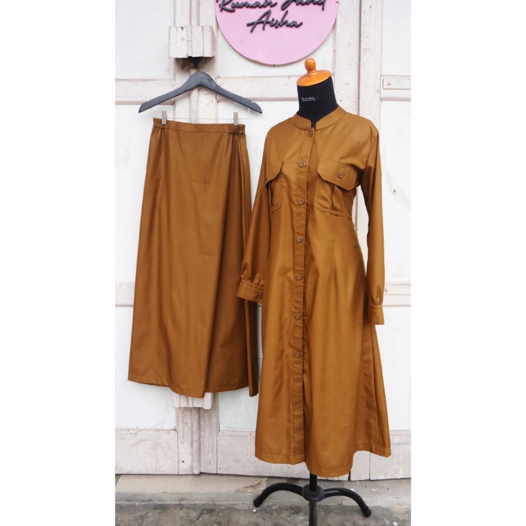 Set Rok & Tunik Khaki/PDH (5) | Rumah Aisha