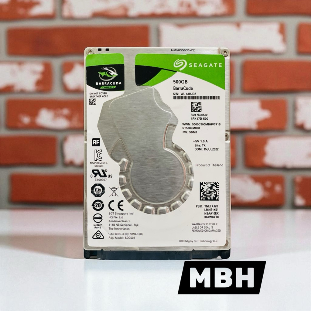 Hardisk 500GB Seagate BarraCuda Slim Sata Internal 2,5" Inchi Baru Promo Hdd Hardisk Laptop 500GB