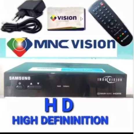 Decoder HDMI SAMSUNG MNC VISION/INDOVISION+REMOTE+KARTU JAWARA+ADAPTOR
