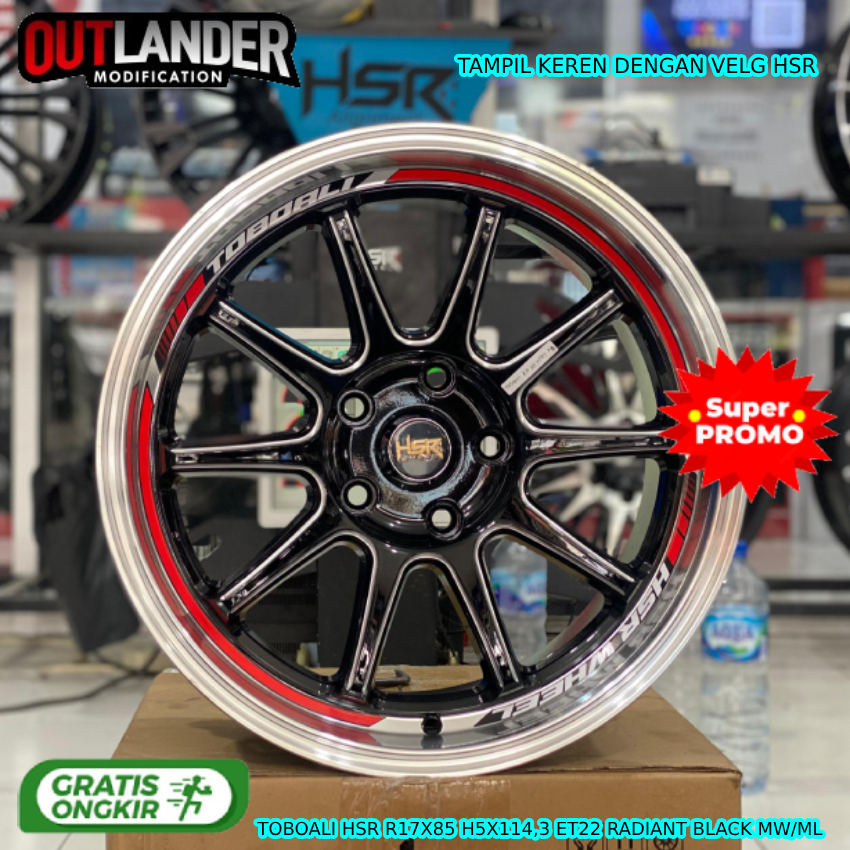 velg hsr r17 model celong velg mobil CX3 Biante OutlanderTerios BRV Civic CRV dll hsr toboali r17