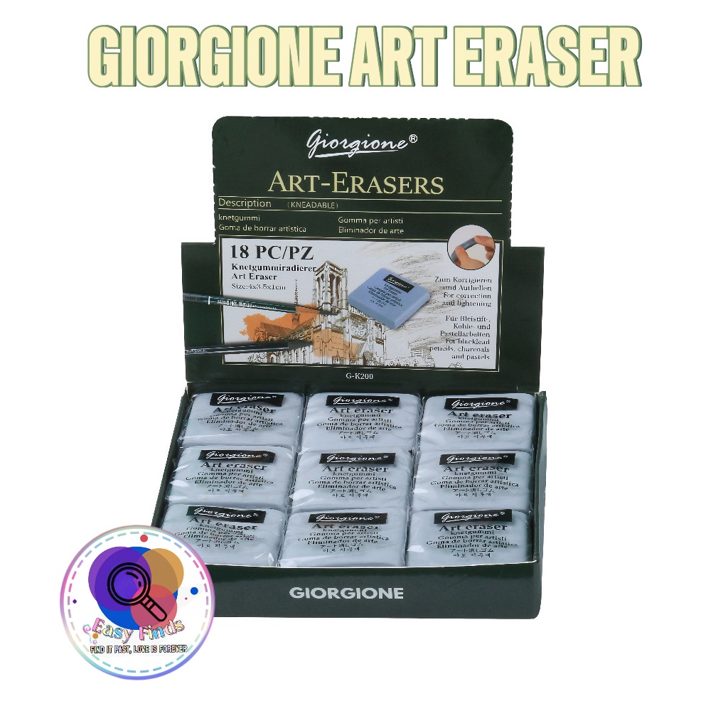 

Giorgione Art Eraser Kneadable Warna Abu-abu Penghapus Giorgione Eraser Penghapus Elastis