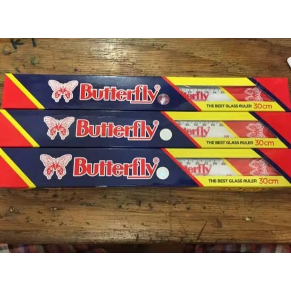 

Penggaris Butterfly 30cm 1 pak