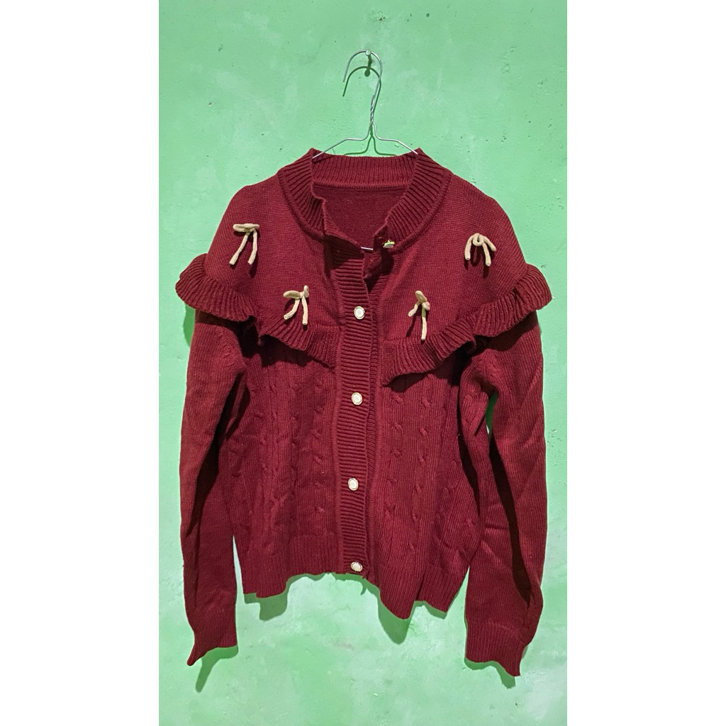 Proveled rajut wanita kancing