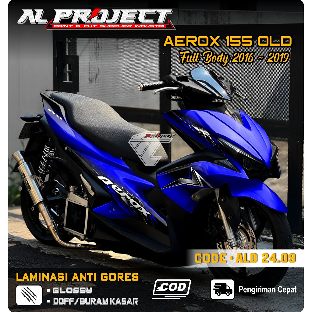 (COD) Decal Sticker AEROX Old Full body 2018 terbaru Free stiker Kanji Jepang - Aksesoris Sticker De