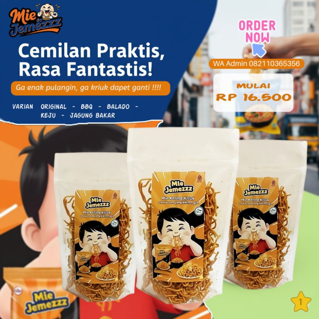 

Mie Jemezzz - Kering Kriuk M 160 gr