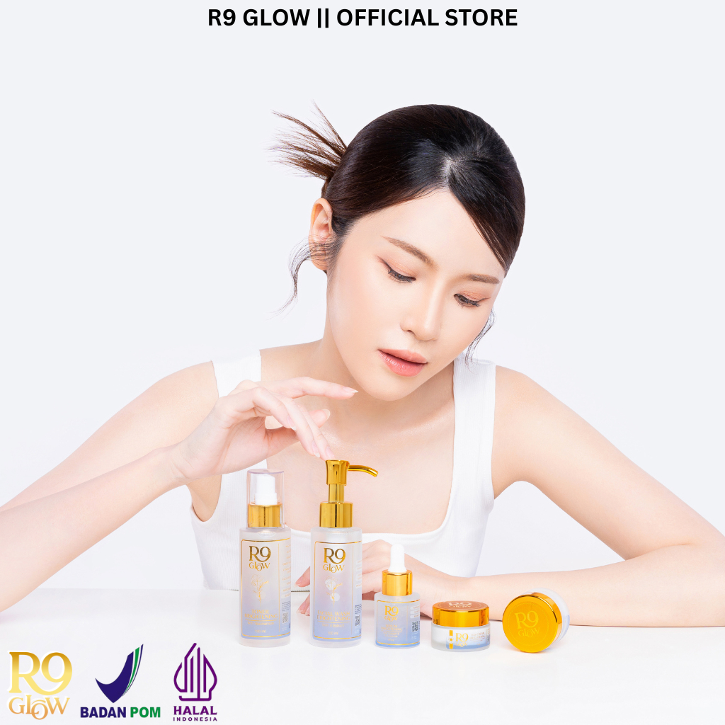 3 PAKET SKINCARE R9 GLOW BRIGHTENING SET 5IN1