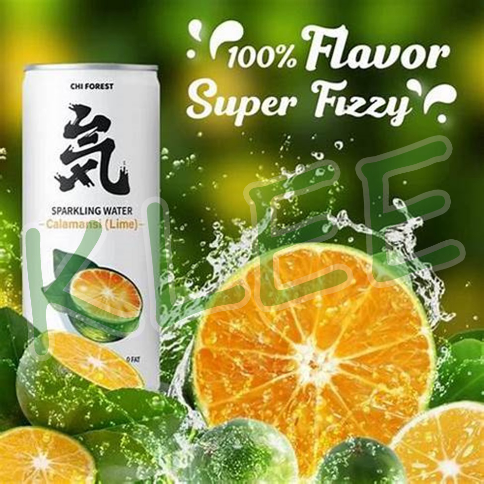 CHI Forest Sparkling Water Bebas Gula Calamansi Lime 330ml - Minuman Soda Rasa Jeruk