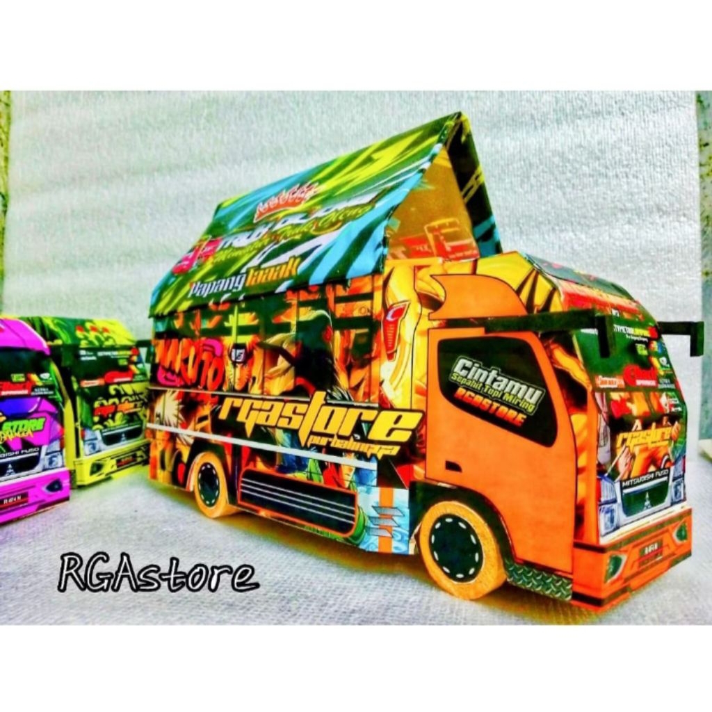PROMO Truk oleng/Truk oleng full lampu/Mobil oleng/Miniatur truk oleng/Miniatur truk/Mainan truk ole