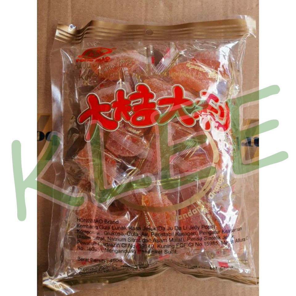 

HongMao Permen Manisan Jelly Jeruk - Hong Mao DaJiDaLi Permen Jeli Rasa Jeruk (Mandarin Orange Jelly Candy) - Hong Mao Kembang Gula Lunak Rasa Jeruk - Manisan Orange Jelly 490g 鸿茂 大吉大利 软糖