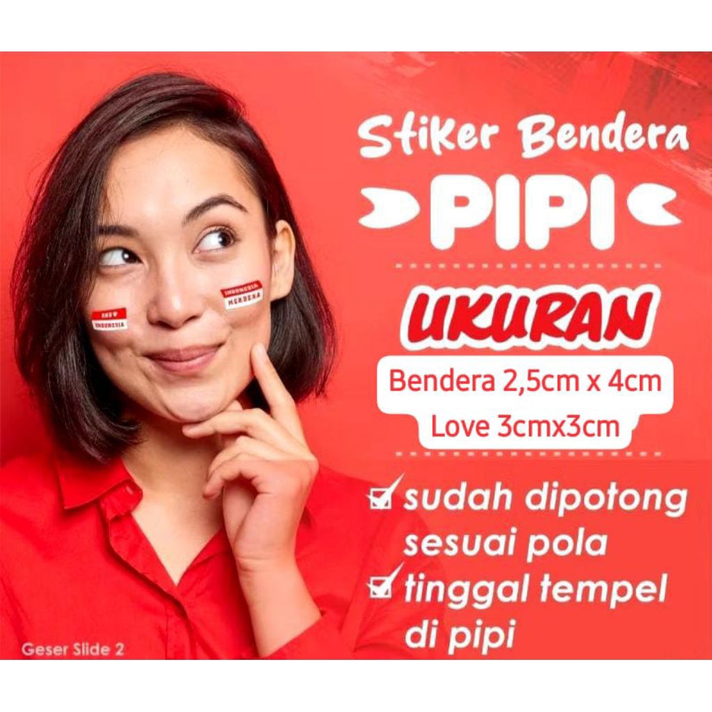 

Stiker pipi merah putih 30pcs