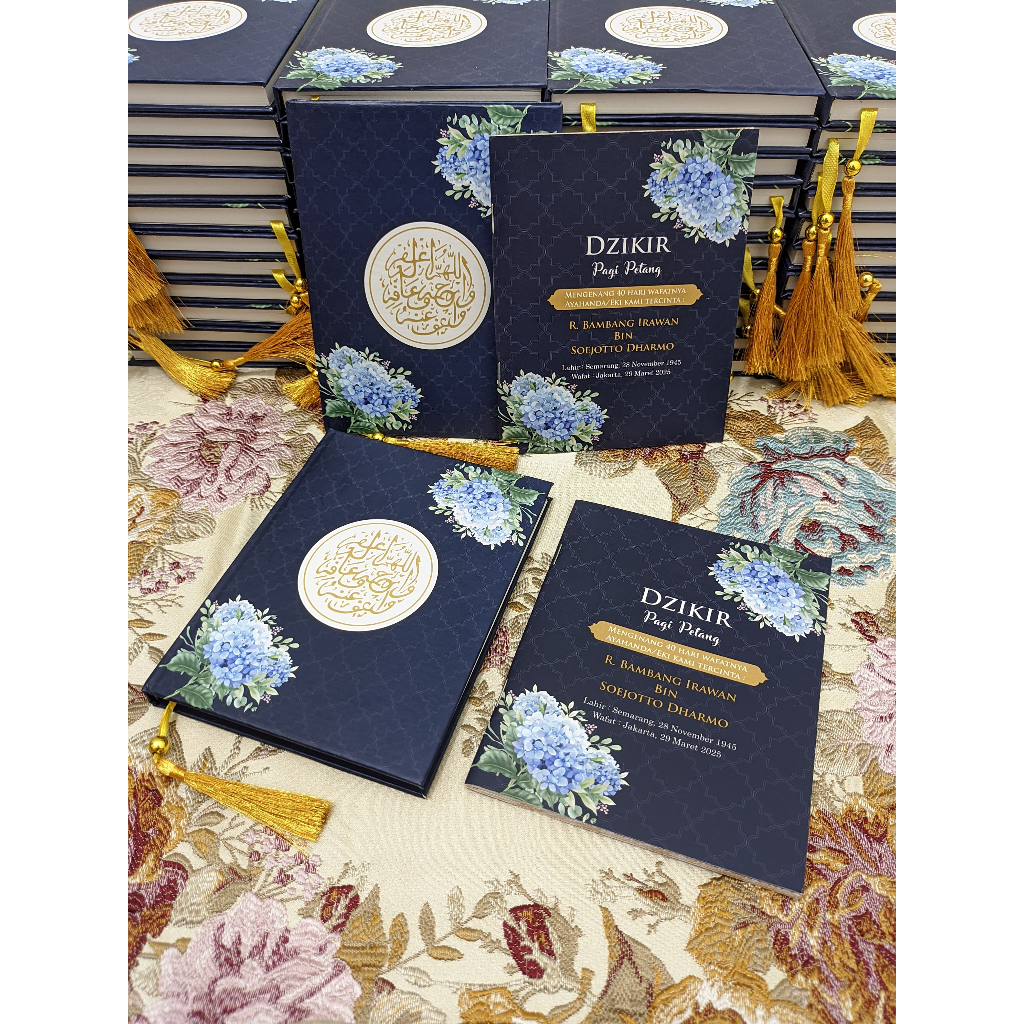 Souvenir Pengajian / Buku yasin dan tahlil paket Dzikir pagi petang / Custom desain / Dzikir pagi pe