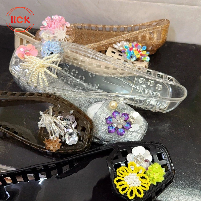 Flat shoes jelly Sepatu kristal Sepatu Flatshoes Jelly Wanita  sepatu jelly