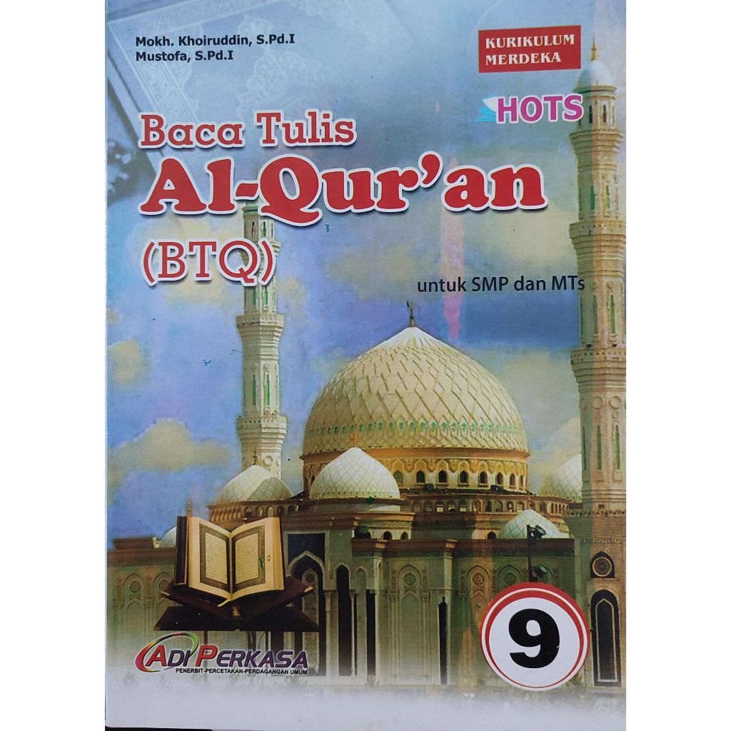 Buku Baca Tulis Al Quran (BTQ) Kelas 9 Kurikulum Merdeka