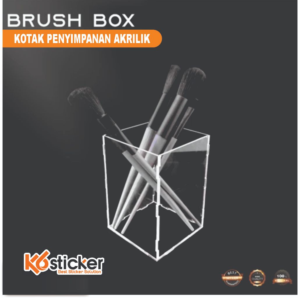 KOTAK BRUSH MAKE UP AKRILIK / BRUSH HOLDER / TEMPAT MAKE UP AKRILIK