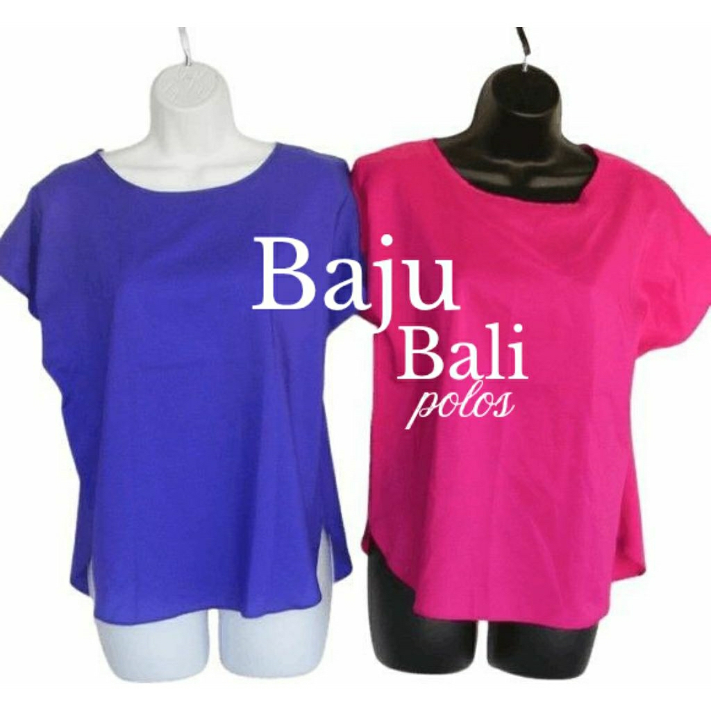 Baju bali/Baju rumahan/baju rayon bali/atasan wanita/baju rayon bali polos super murah