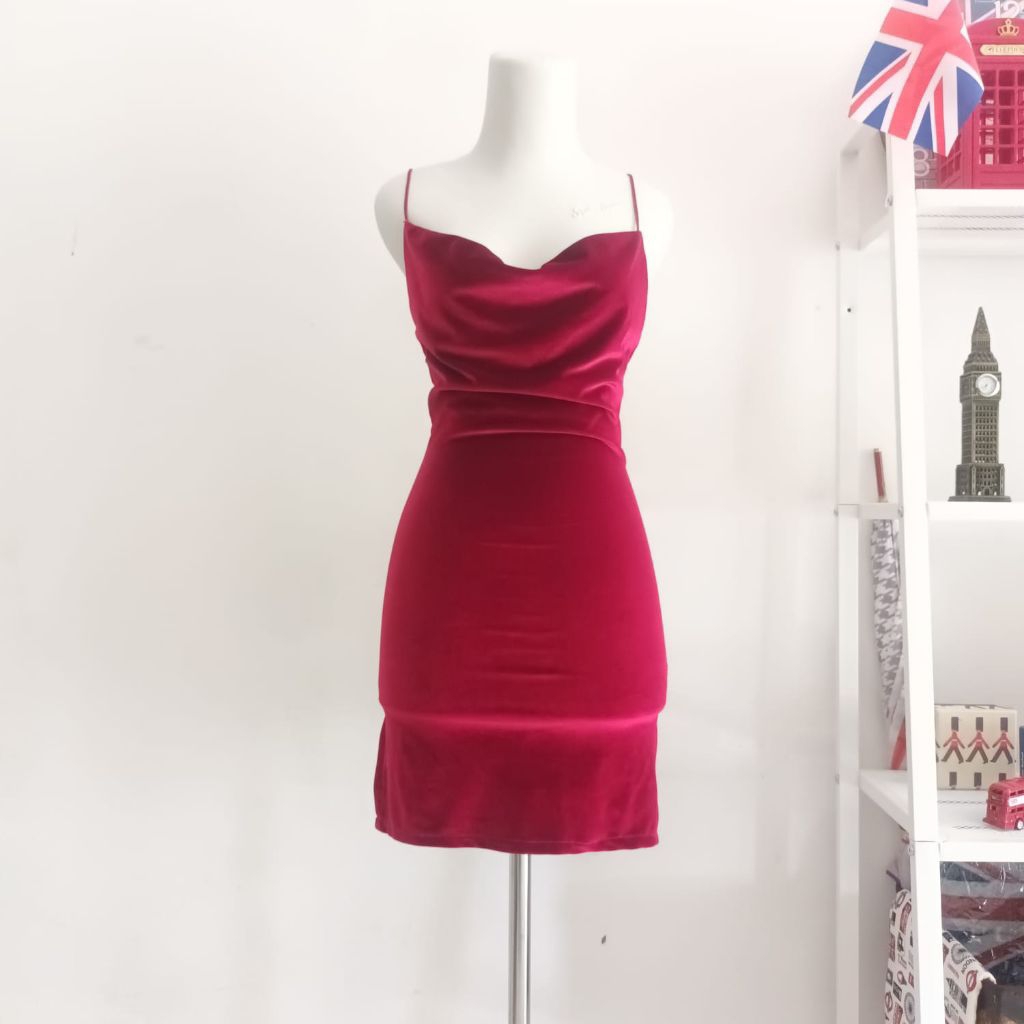 MURAH Dress Sexy Seksi Merah Preloved Like New