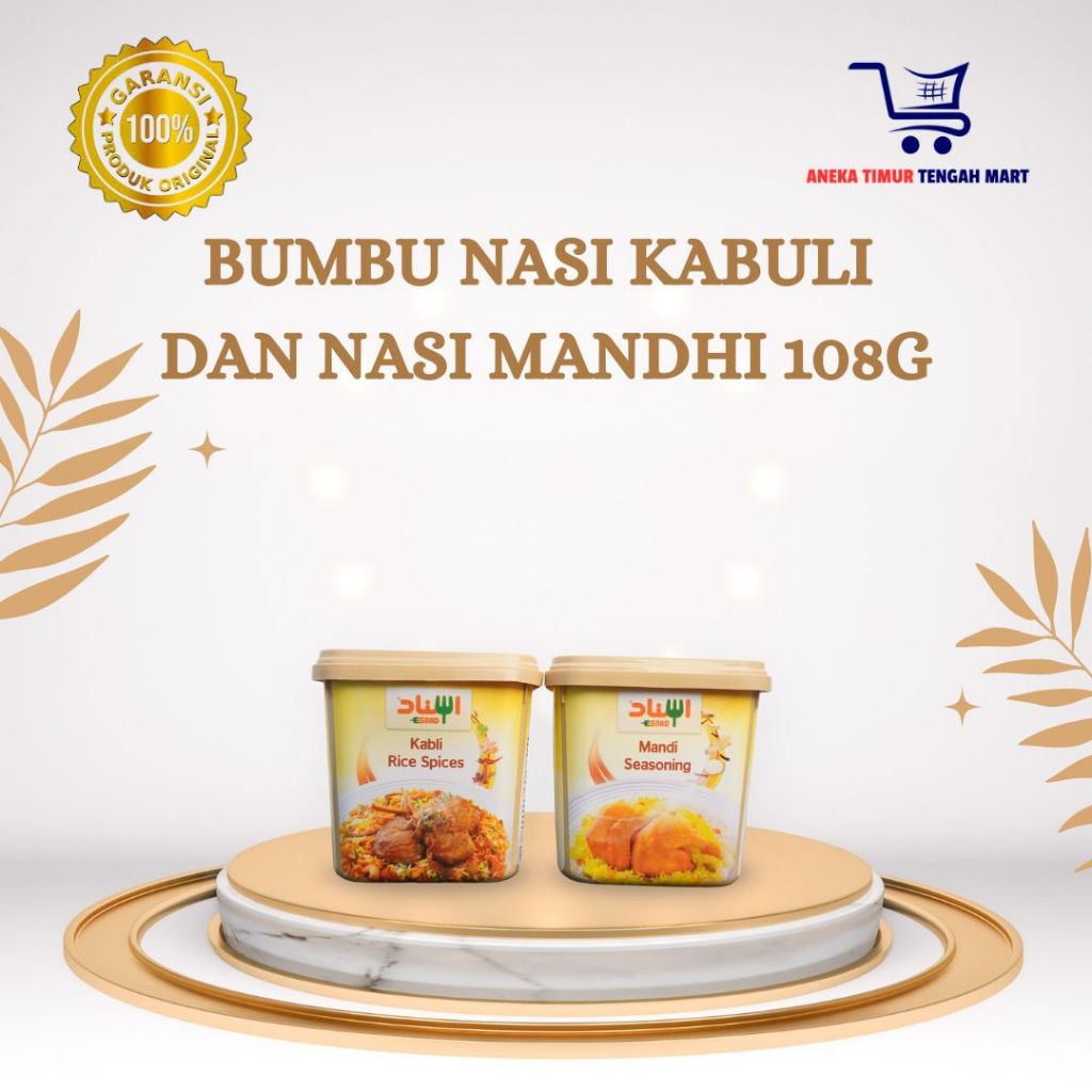 

ESNAD BUMBU INSTAN NASI KEBULI DAN NASI MANDHI 108G