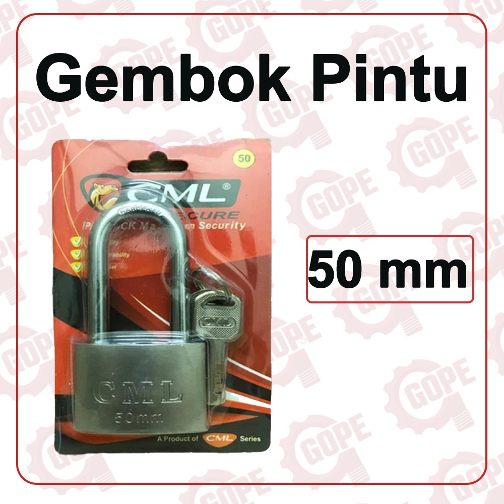 Gembok Pintu Pagar CML Ukuran 50 mm (Panjang)