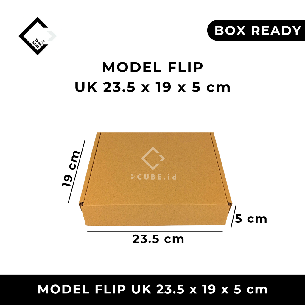 

DUS MODEL FLIP / CORRUGATED FLIP BOX uk 23,5 x 19 x 5 cm