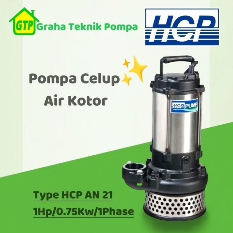 Pompa Celup Air Kotor Pompa Submersible HCP AN 21 pompa air