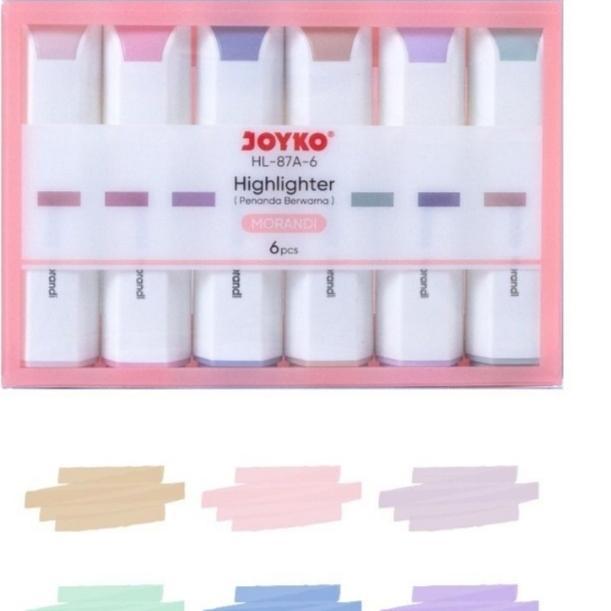 

Hightlighter HL-87A-6 & HL-87B-6 Penanda Kertas Joyko