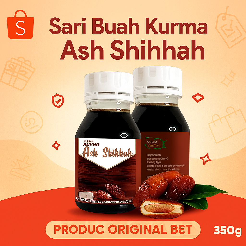 

Sari Kurma Ash Shihhah 350gr | Sari Buah Kurma Murni | Energi & Stamina | Bisa COD