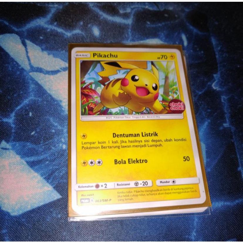 Kartu Pokemon TCG ID Indonesia SM-P Pikachu Choki 2 Promo