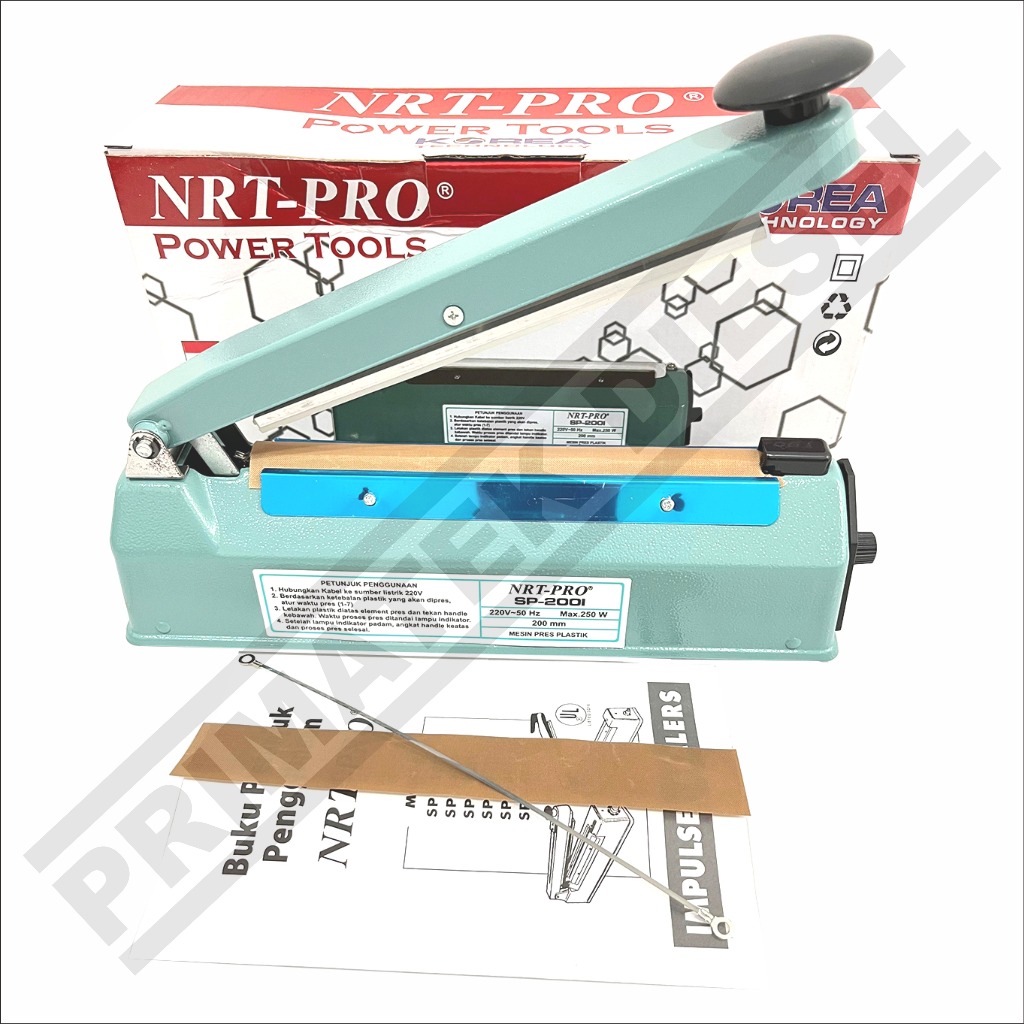 (NRT SP-200I) Mesin Press Plastik Body Besi NRT SP200I / Impulse Hand Sealer SP 200 NRT / Alat Pres 